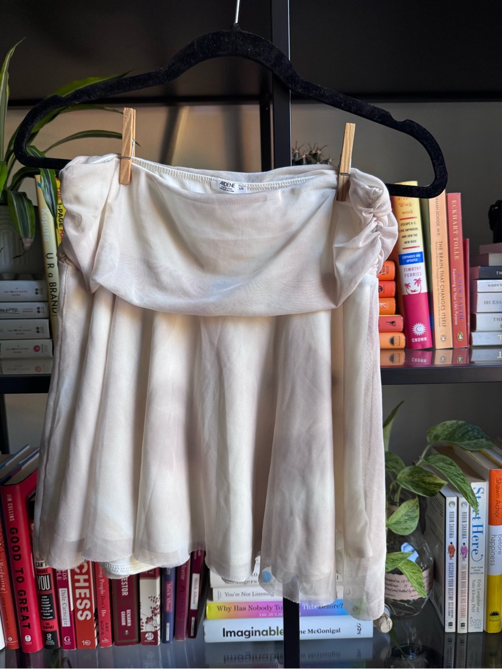 Ardene Cream Flowy Skater Skirt